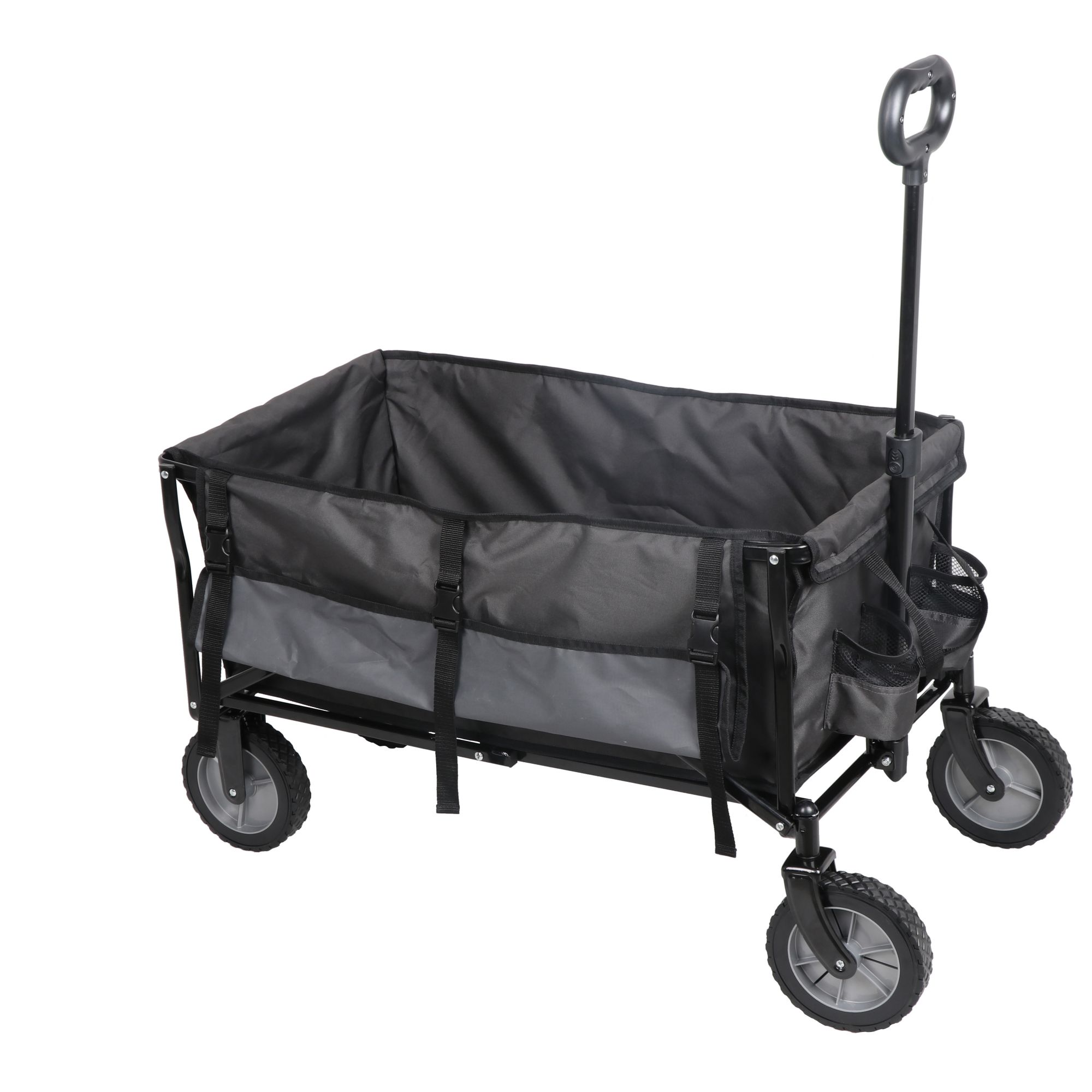  Wagon Cart with Wheels Foldable with Removable Canopy,Yard Carts  with Wheels Heavy Duty for Groceries, Sand, Garden, Camping : Toys & Games