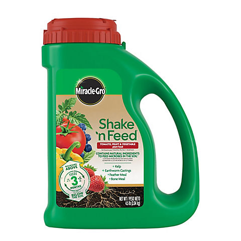 Miracle-Gro Shake 'N Feed Tomato, Fruit and Vegetable Plant Food, 4.5 lbs.