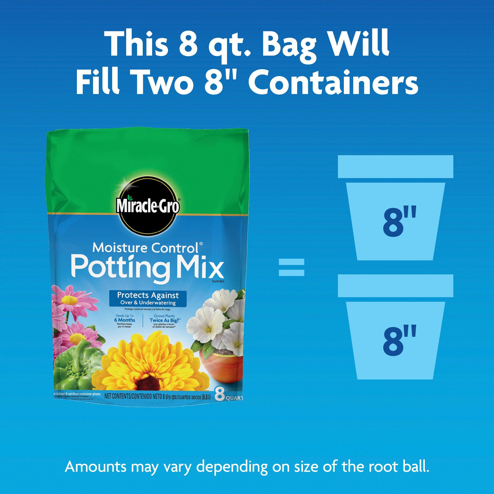 Miracle-Gro Moisture Control Potting Mix, 4 lbs.