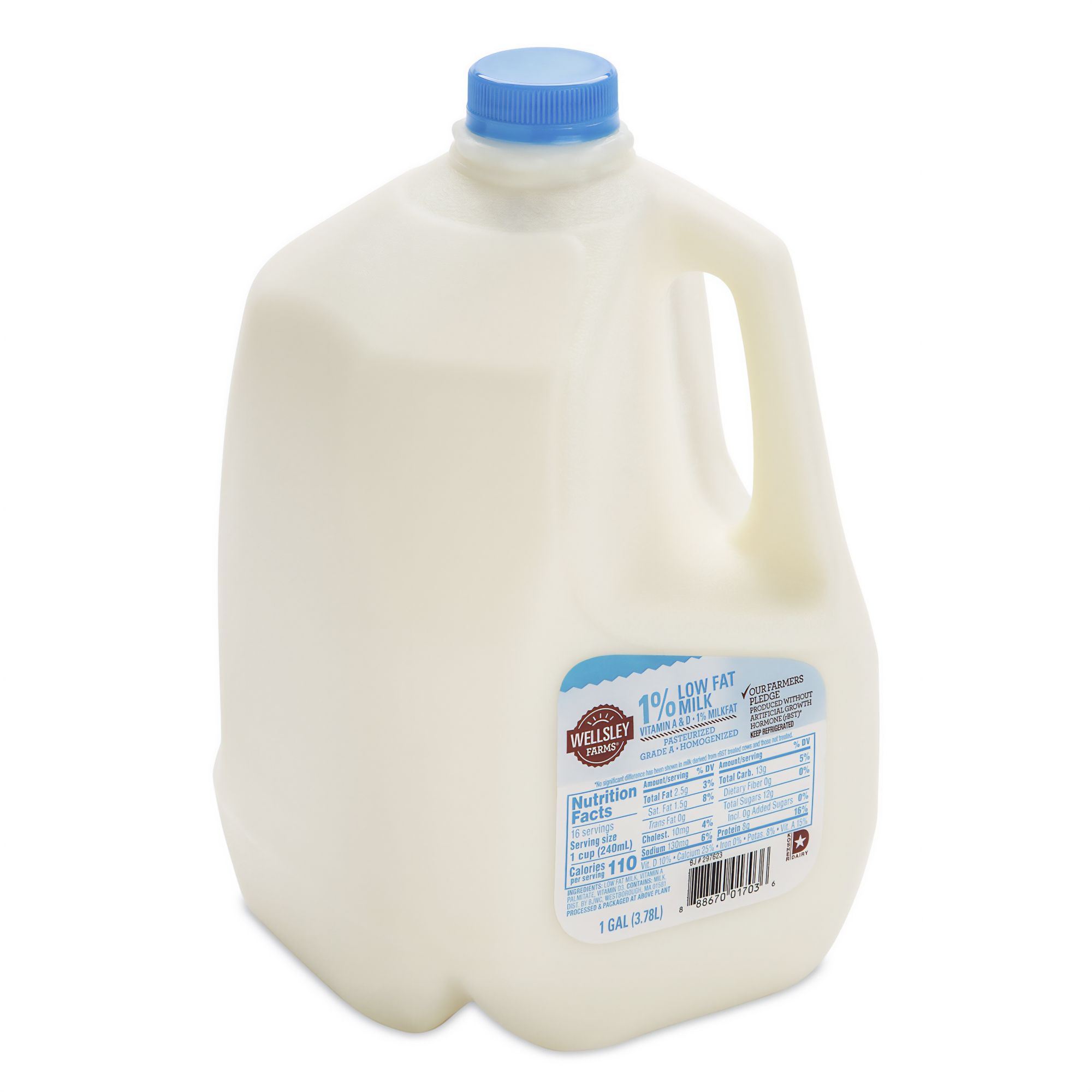 Wellsley Farms 1% Low-Fat Milk, 1 gal.