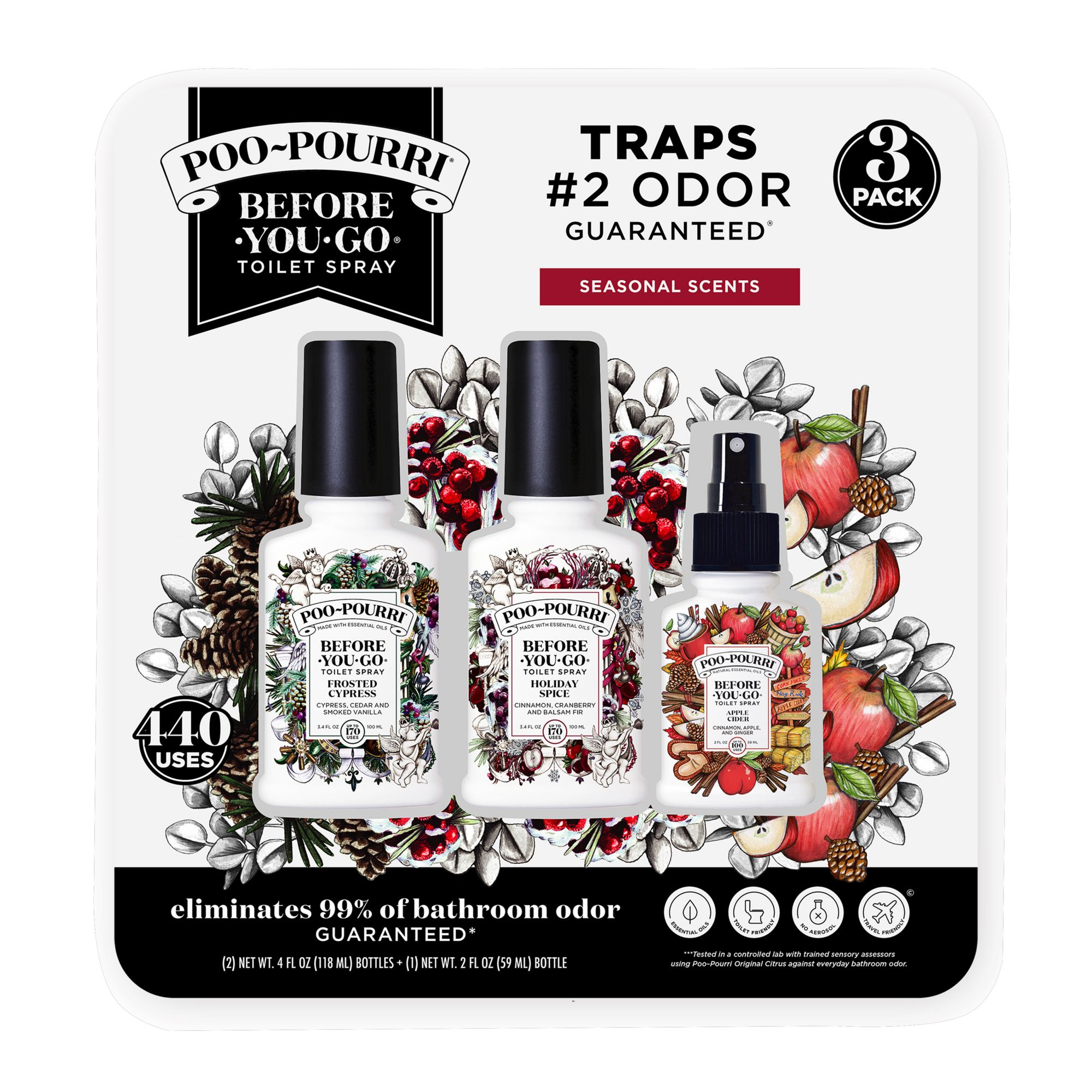 wiel Maladroit Wonen Poo-Pourri Toilet Seasonal Spray, 3 pk. - BJs Wholesale Club