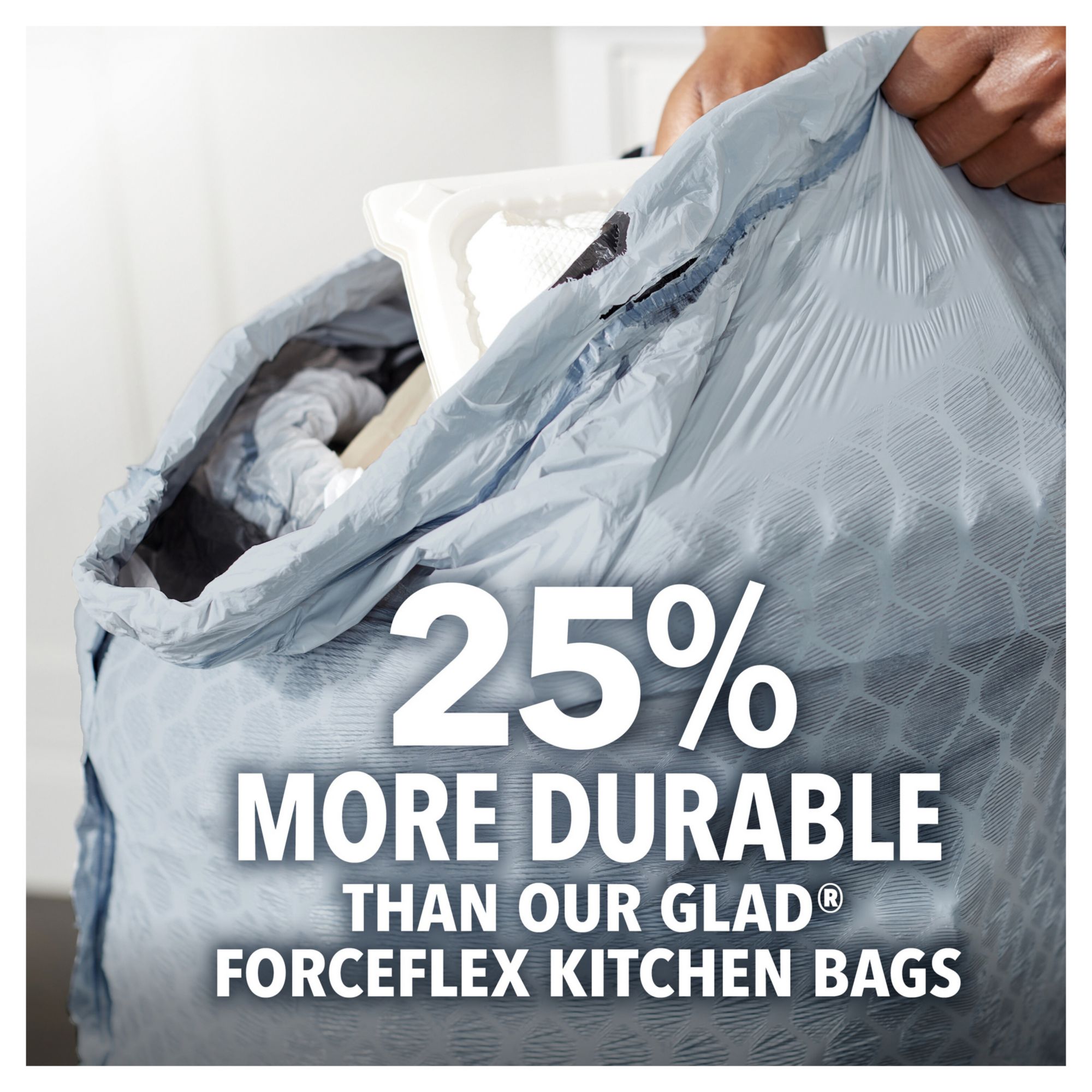 Glad Tall Kitchen Drawstring Grey Trash Bags – ForceFlex Plus With Clorox,  Lemon Fresh Bleach Scent (13 gal., 120 ct. 