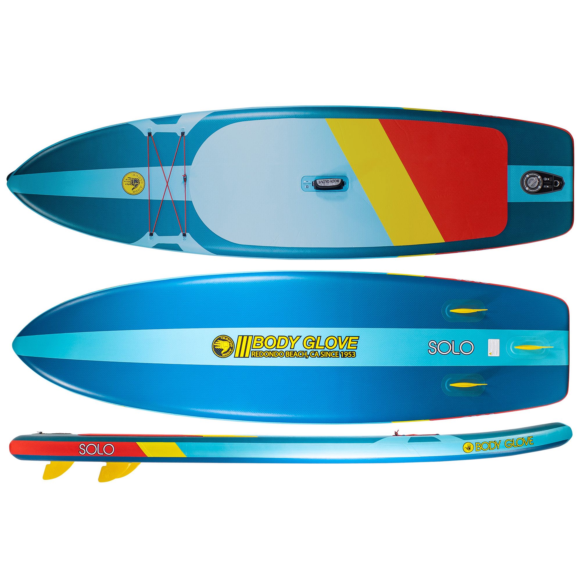 Dynamic 10'6 Inflatable Paddle Board - Blue/Green - Body Glove