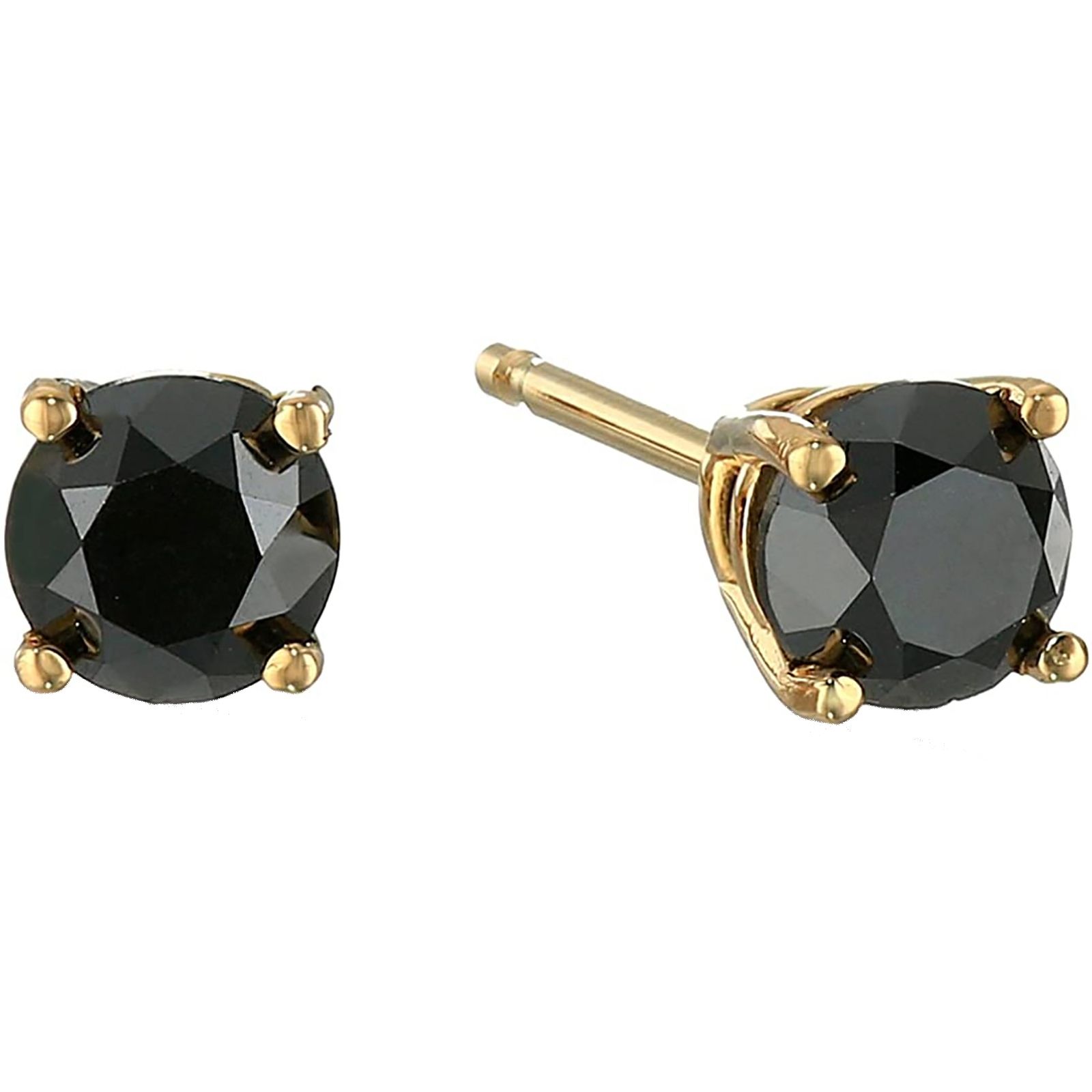 Dahlia Stud Earrings Black Diamond, 42% OFF