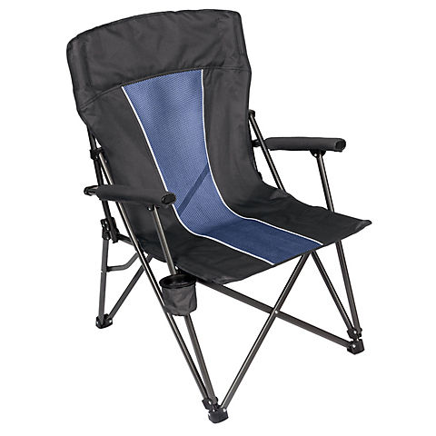 Berkley Jensen Comfort Arm Chair, Charcoal Grey/Navy