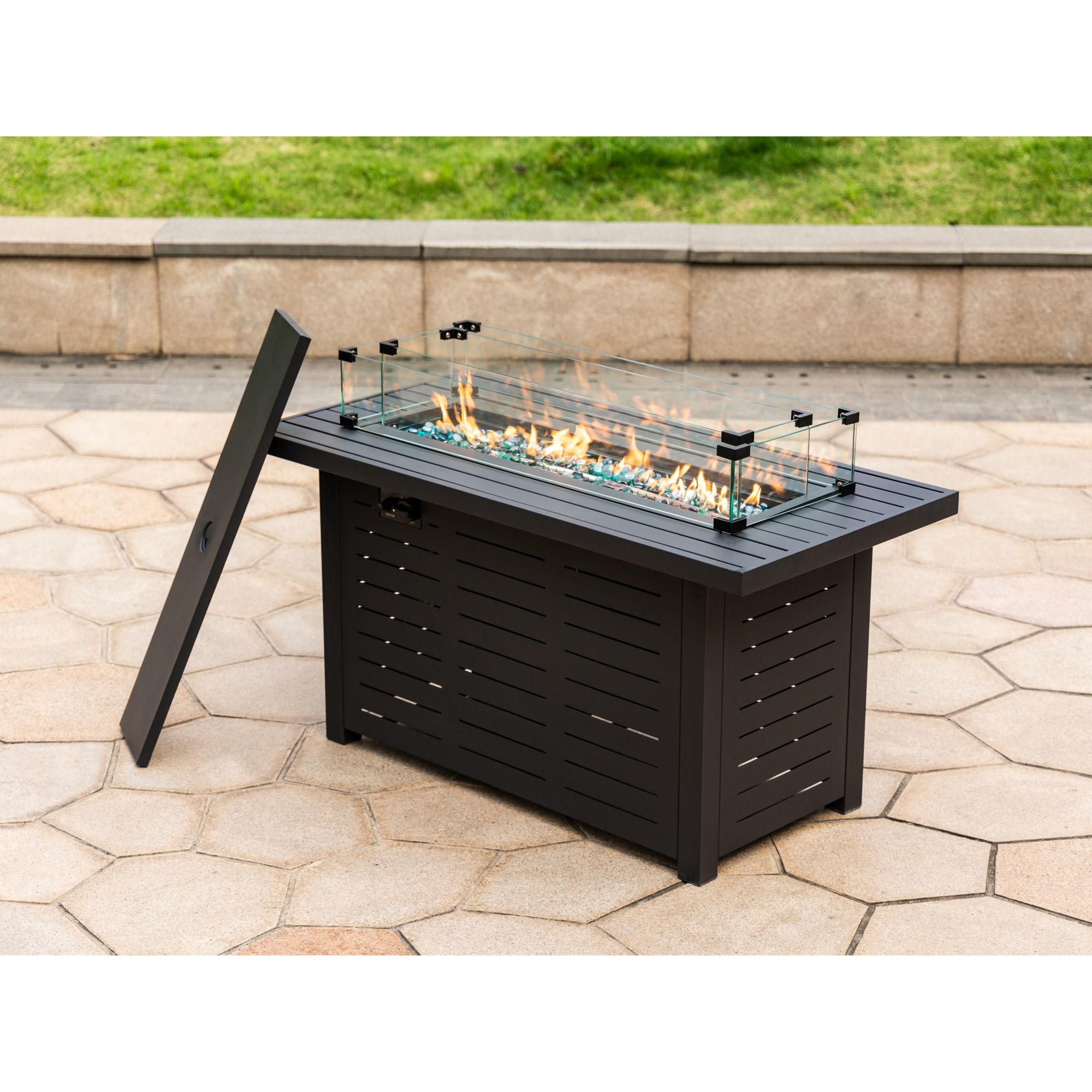 gas fire table