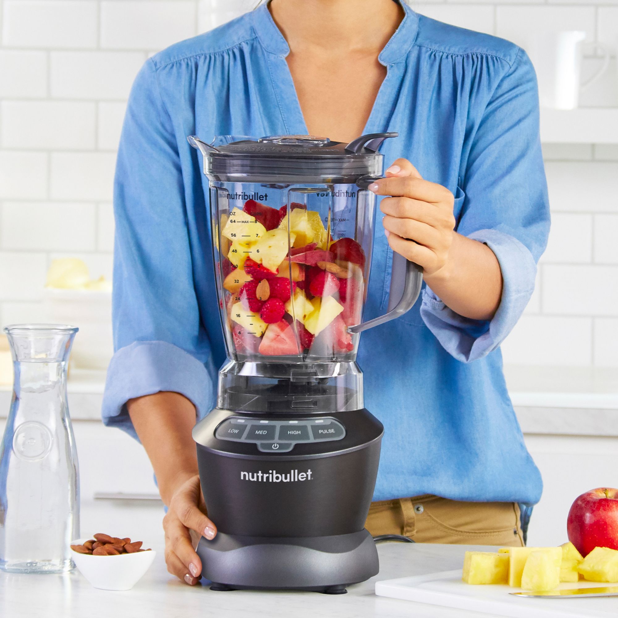 1200w NBF40400 High Performance Blender Extra Large 64 oz BPA-Free Pitcher  Cold Hot Soups