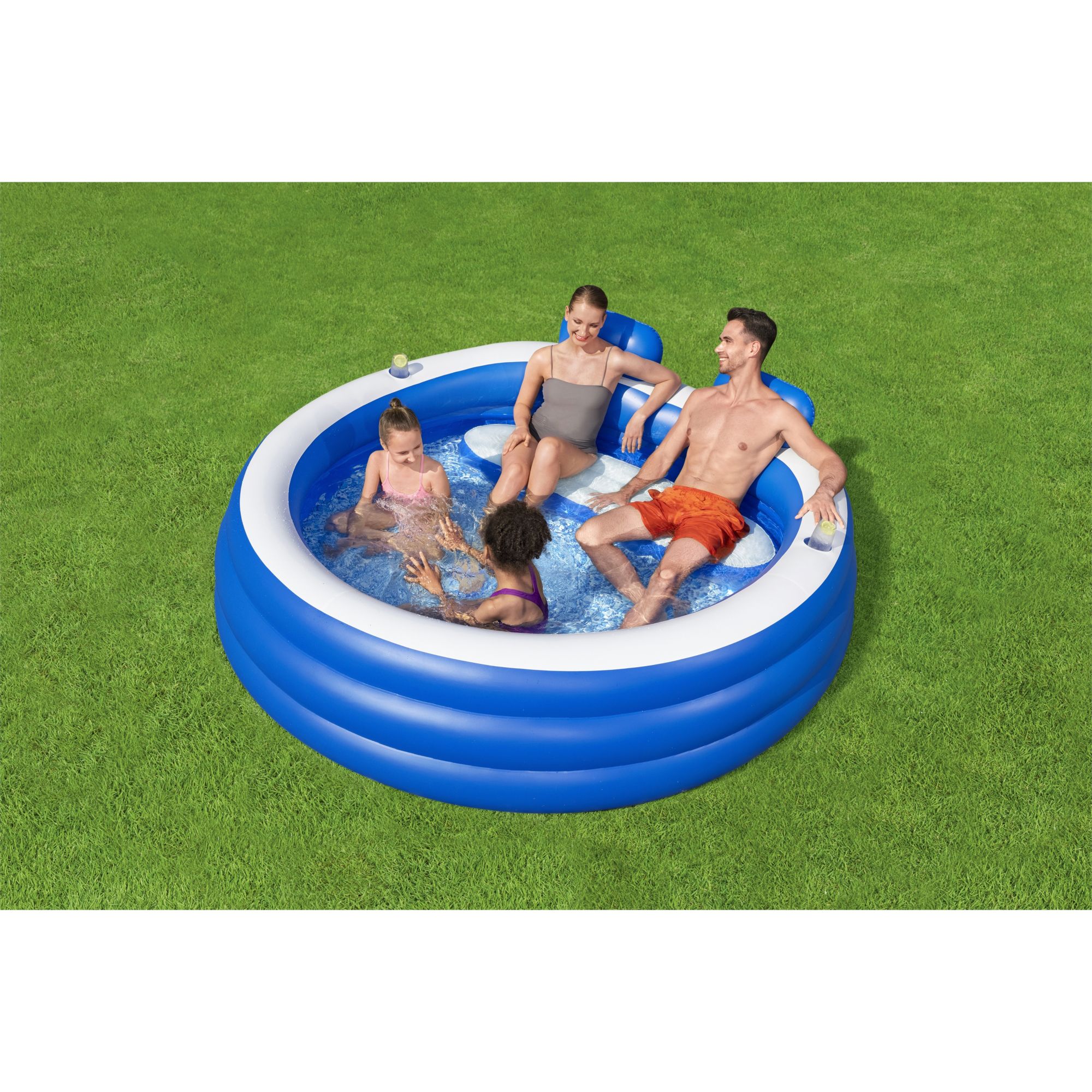 H2OGO! Splash Paradise 7'7 x 7'2 Inflatable Family Pool