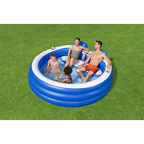 H2OGO! Splash Paradise 7'7" x 7'2" Inflatable Family Pool