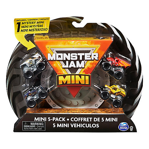Monster Jam Mini Monster Trucks, 5 pk.
