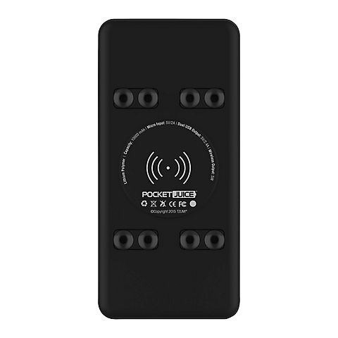 Tzumi 3-in-1 10, 000mAh Portable Charger with High-Speed Wireless Charging
