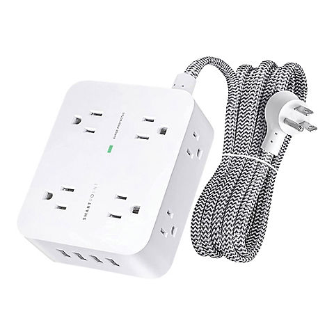 Smartpoint 8 Outlet Power Strips with 4 USB Ports