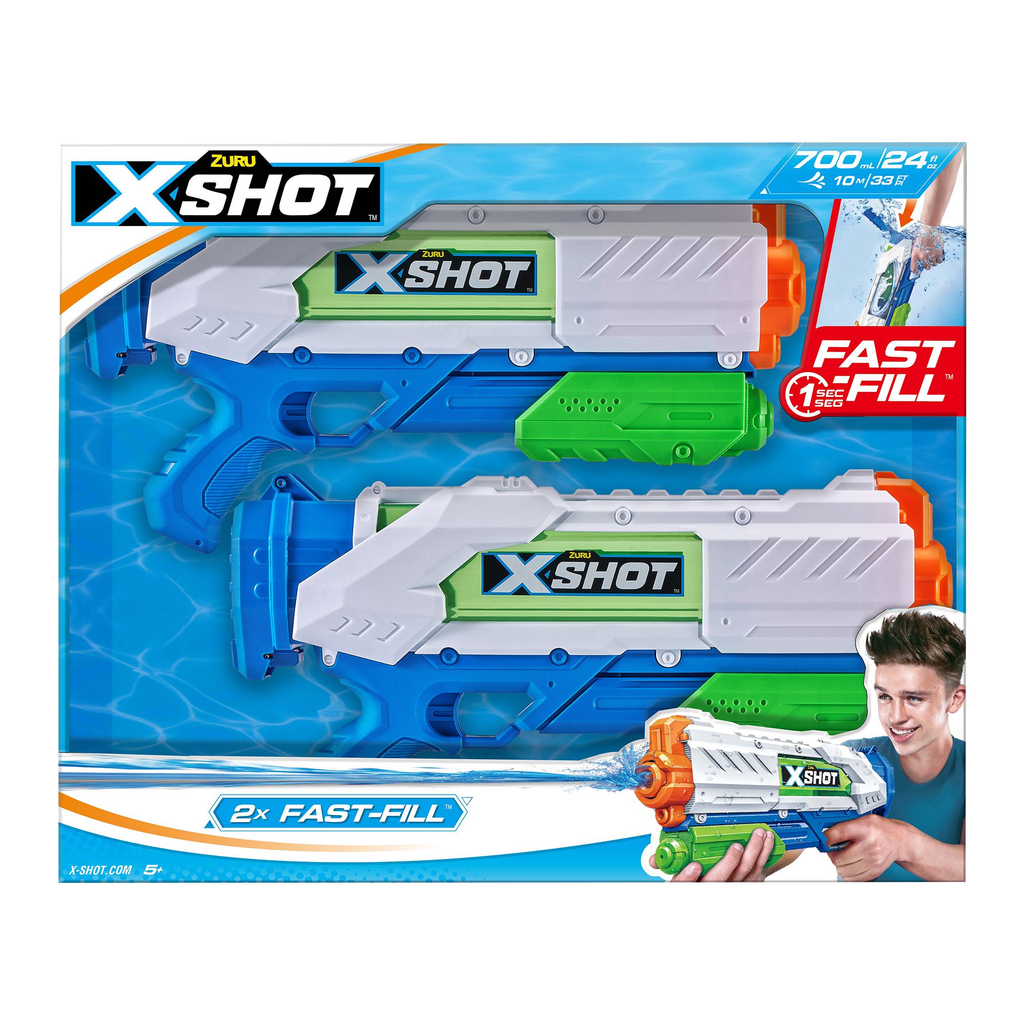 X-Shot Hydro3 Water Blaster zuru water gun watergun water bombs