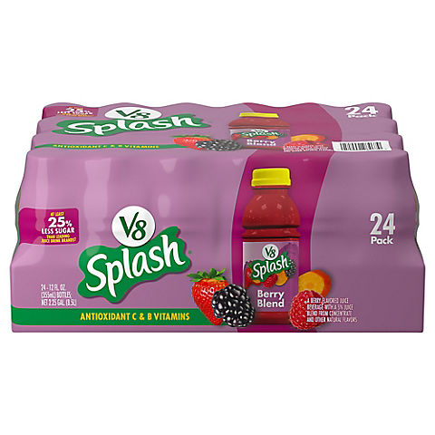 V8 Splash Berry Blend Flavored Juice Beverage, 24 ct./12 oz.