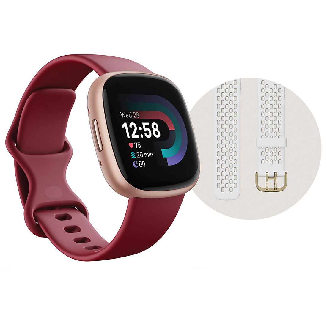 Fitbit Versa 4 Fitness Smartwatch Bundle