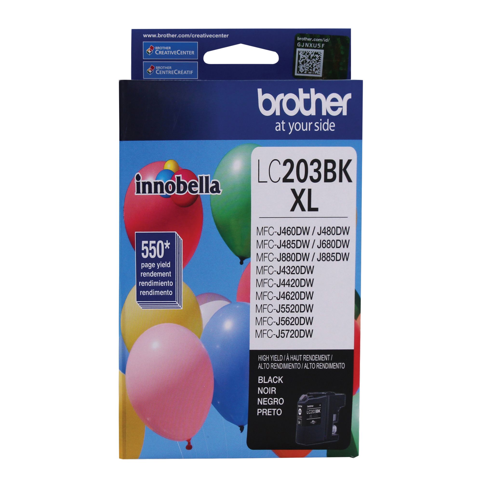 Brother Genuine LC203BK Black Standard, Yield Ink Cartridge BJ's