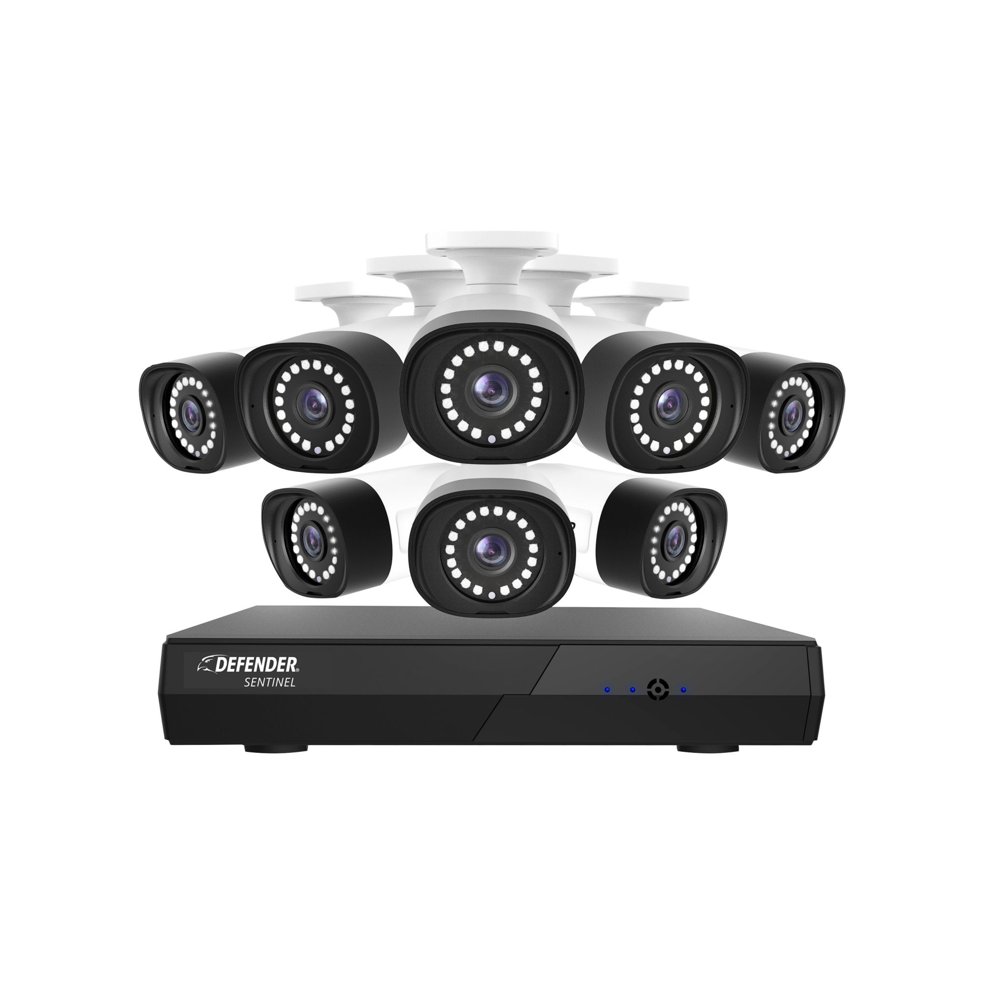 8 Channel Hikvision Cctv With 8 Zones Burglar Alarm - Central Sp 6000 -  Free Transparent PNG Download - PNGkey