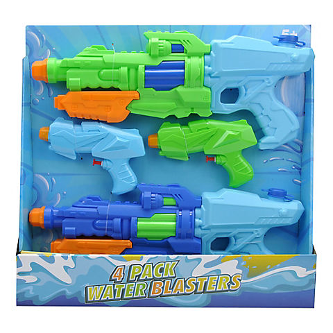 Jusamaz 4 Pc. Water Gun Battle Set - Green and Orange