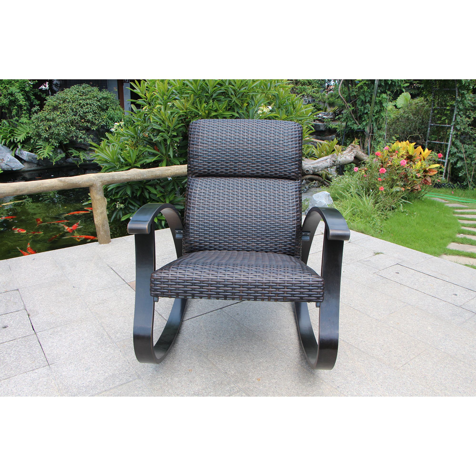 Padded deals wicker chairs