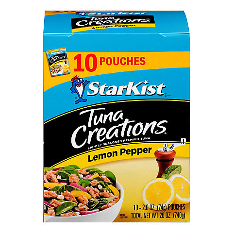 StarKist Tuna Creations Lemon Pepper Tuna Pouches, 10 pk./2.6 oz.