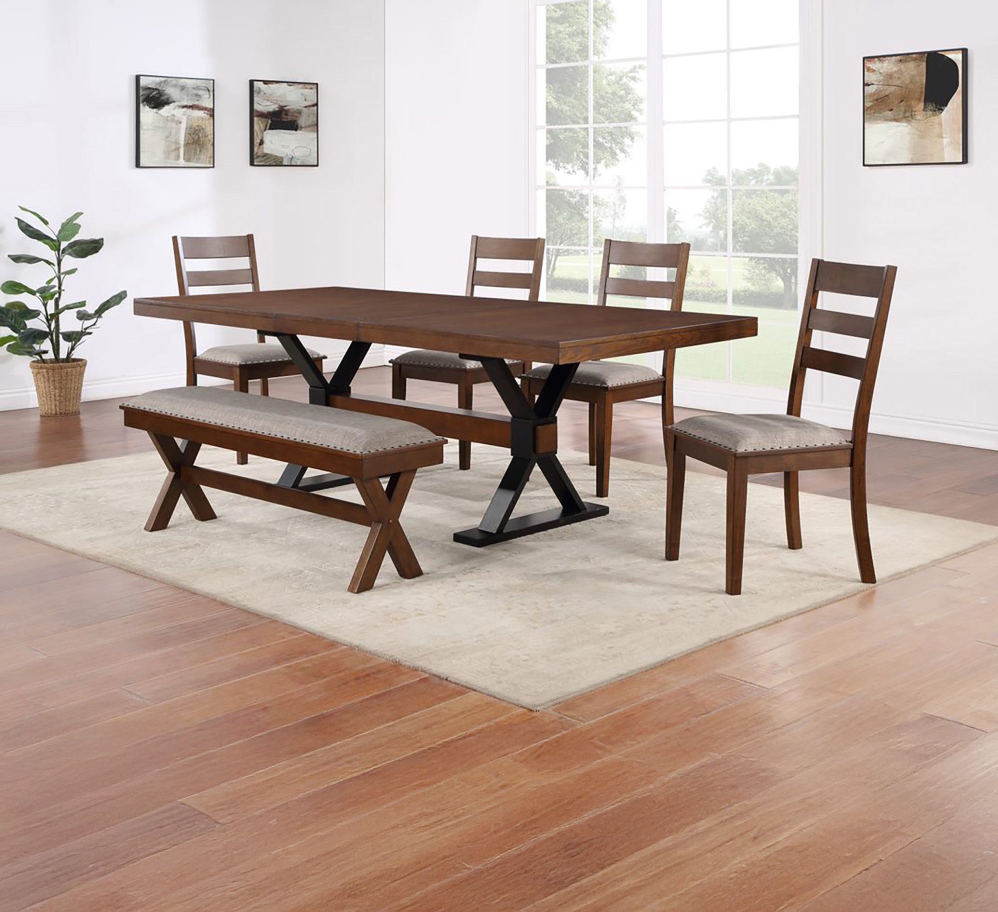 Six seater dining set hot sale