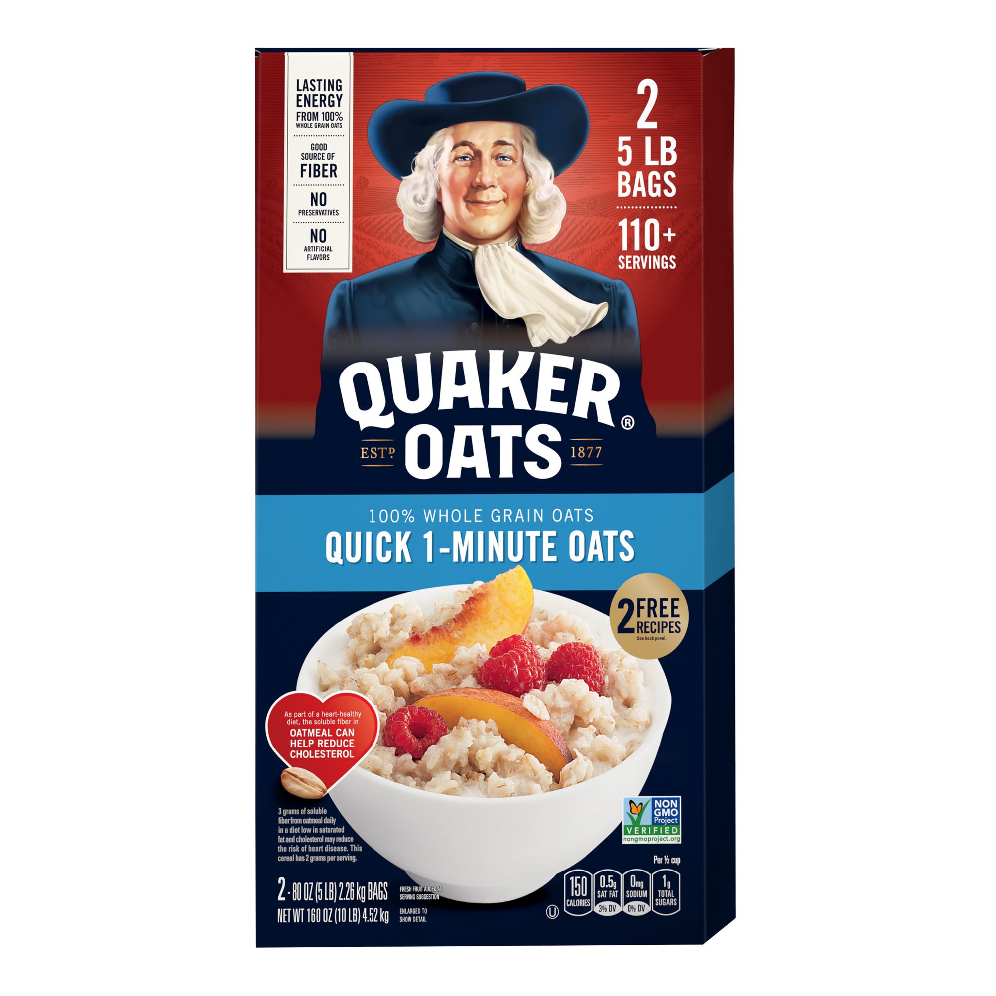 Quaker Oats Quick 1-Minute Oats, 2 pk./5 lbs. | BJ's Wholesale Club