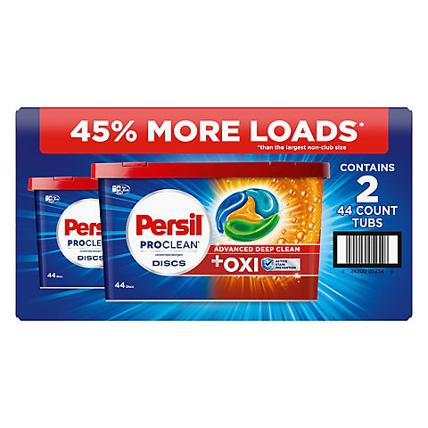 Persil ProClean Discs Laundry Detergent plus Oxi Power, 44 ct., 2 pk.