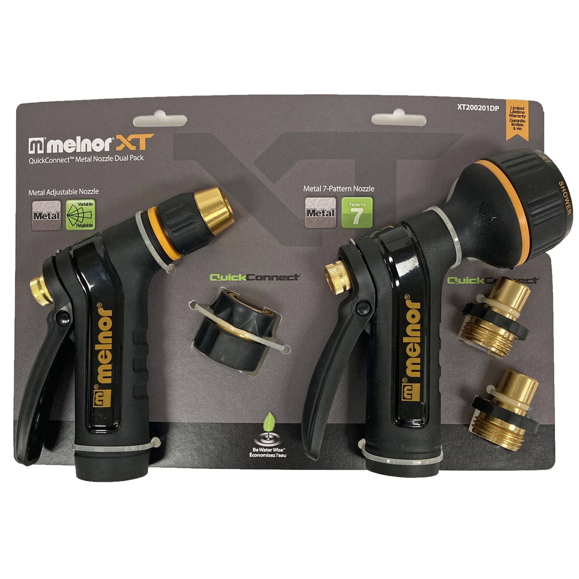 Melnor Melnor XT 7-Pattern Fireman's Nozzle in the Garden Hose