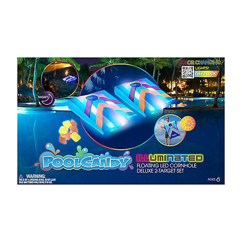 PoolCandy Illuminated Inflatable LED Cornhole Game