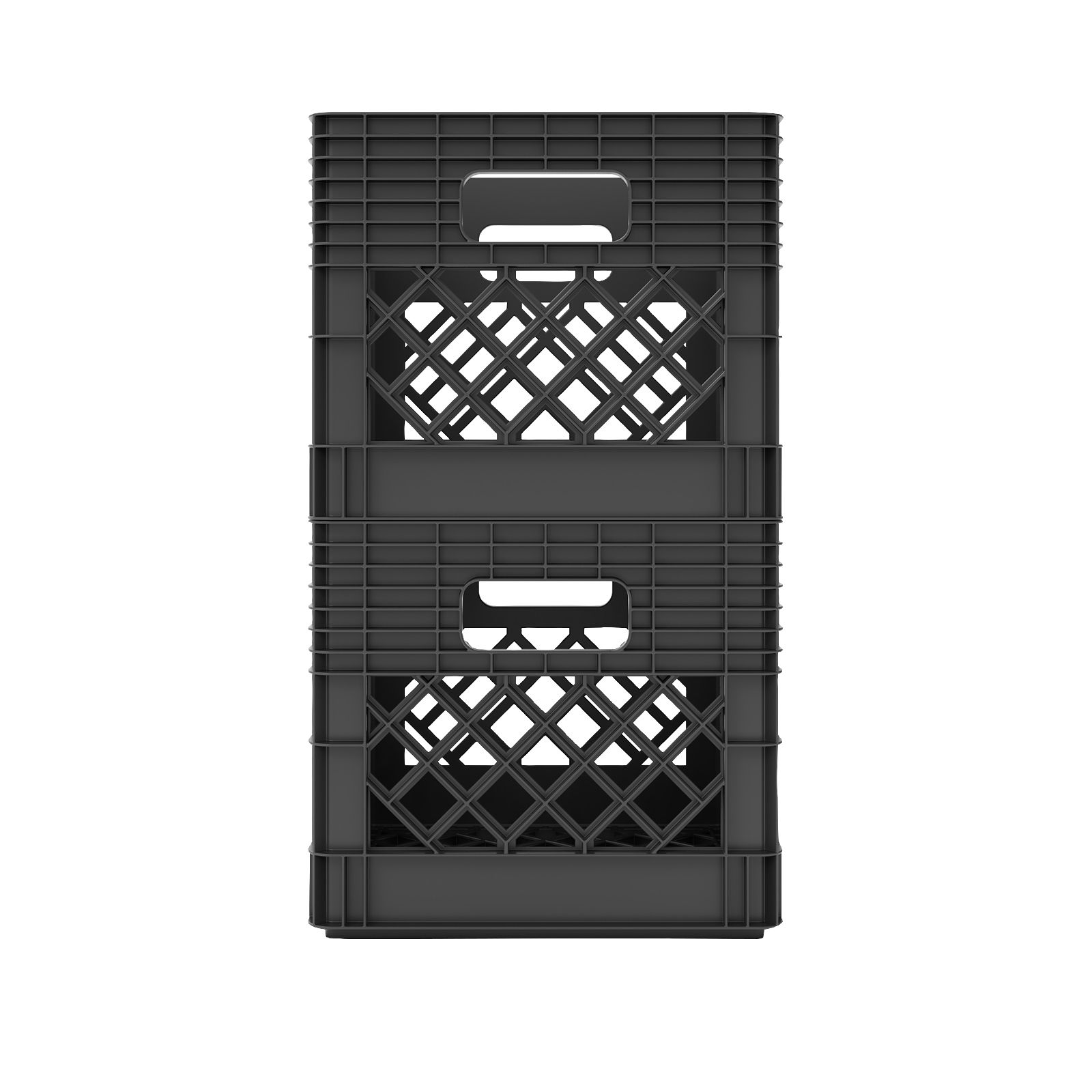 GSC Technologies 11 in. x 13 in. x 13 in. Black Milk Crate MC131311-002 -  The Home Depot