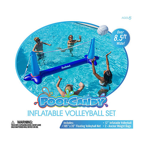 PoolCandy Giant Inflatable Volleyball Set