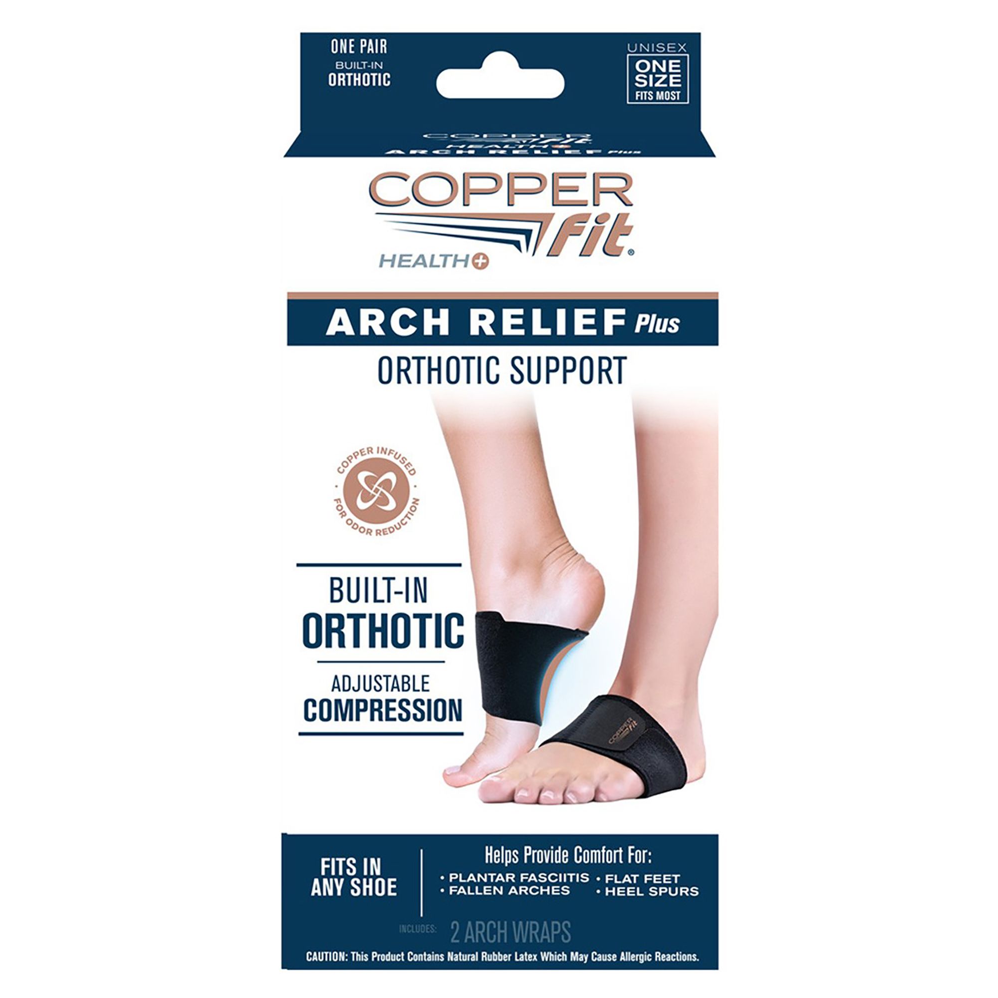  Copper Fit Health Unisex Arch Relief Compression Bands For  Plantar Fasciitis