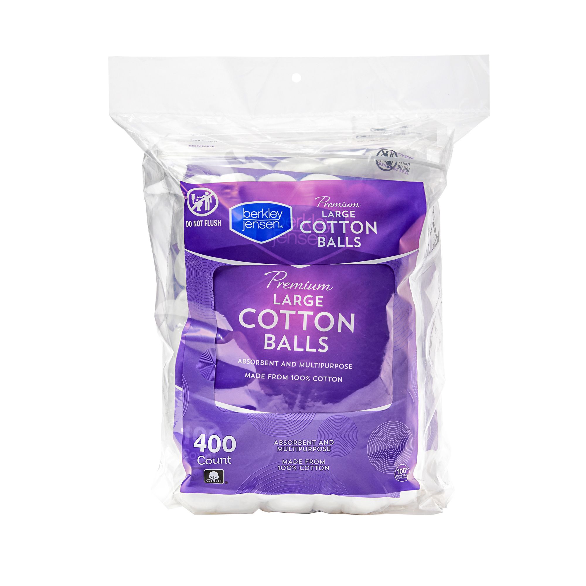  Cotton Balls for Facial Treatments, Nails and Make-Up Removal,  Applying Tonics & Cleansers, Multi-Purpose Soft Natural Cotton Balls (Large  100 Count) : Beauty & Personal Care