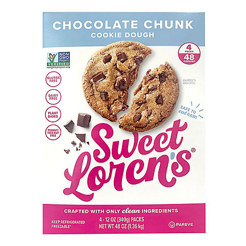 Sweet Loren's Chocolate Chunk Cookie Dough, 4 pk./12 oz.