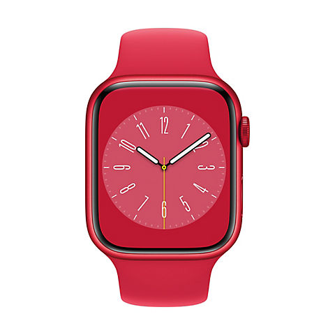 Apple Watch Series 8 GPS 45mm (PRODUCT)RED Aluminum Case - (PRODUCT)RED Sport Band, M/L