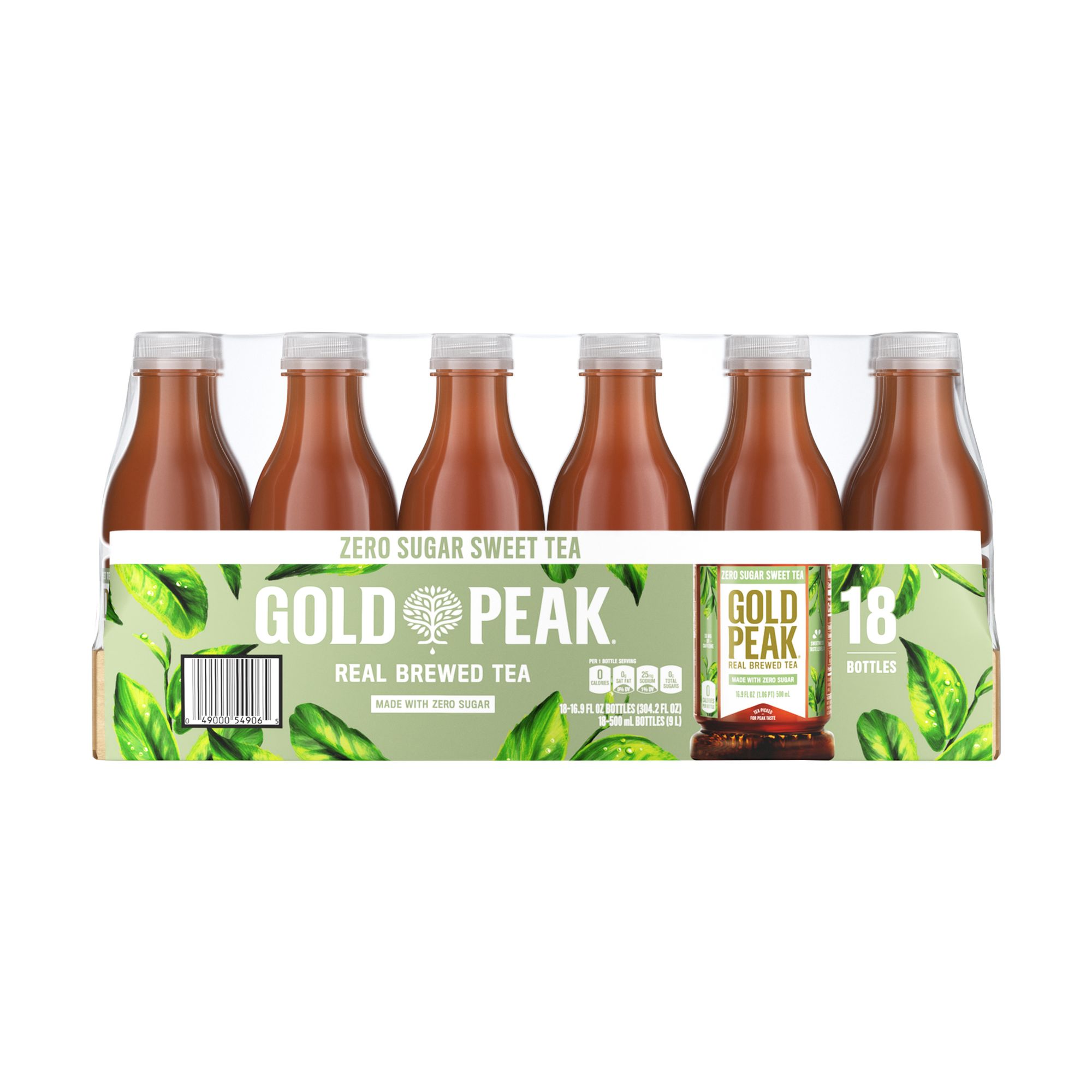 Pure Leaf Honey Green Real Brewed Iced Tea, 18.5 oz, 12 Pack Bottles 