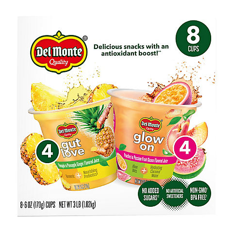 Del Monte Foods Fruit Infusions Value Pack, 8 ct./6 oz.