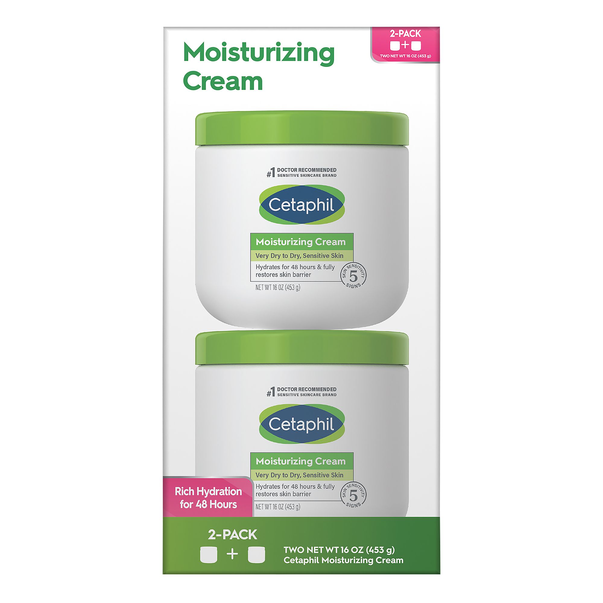  Cetaphil Moisturizing Cream 453g (16 OZ) : Beauty & Personal  Care