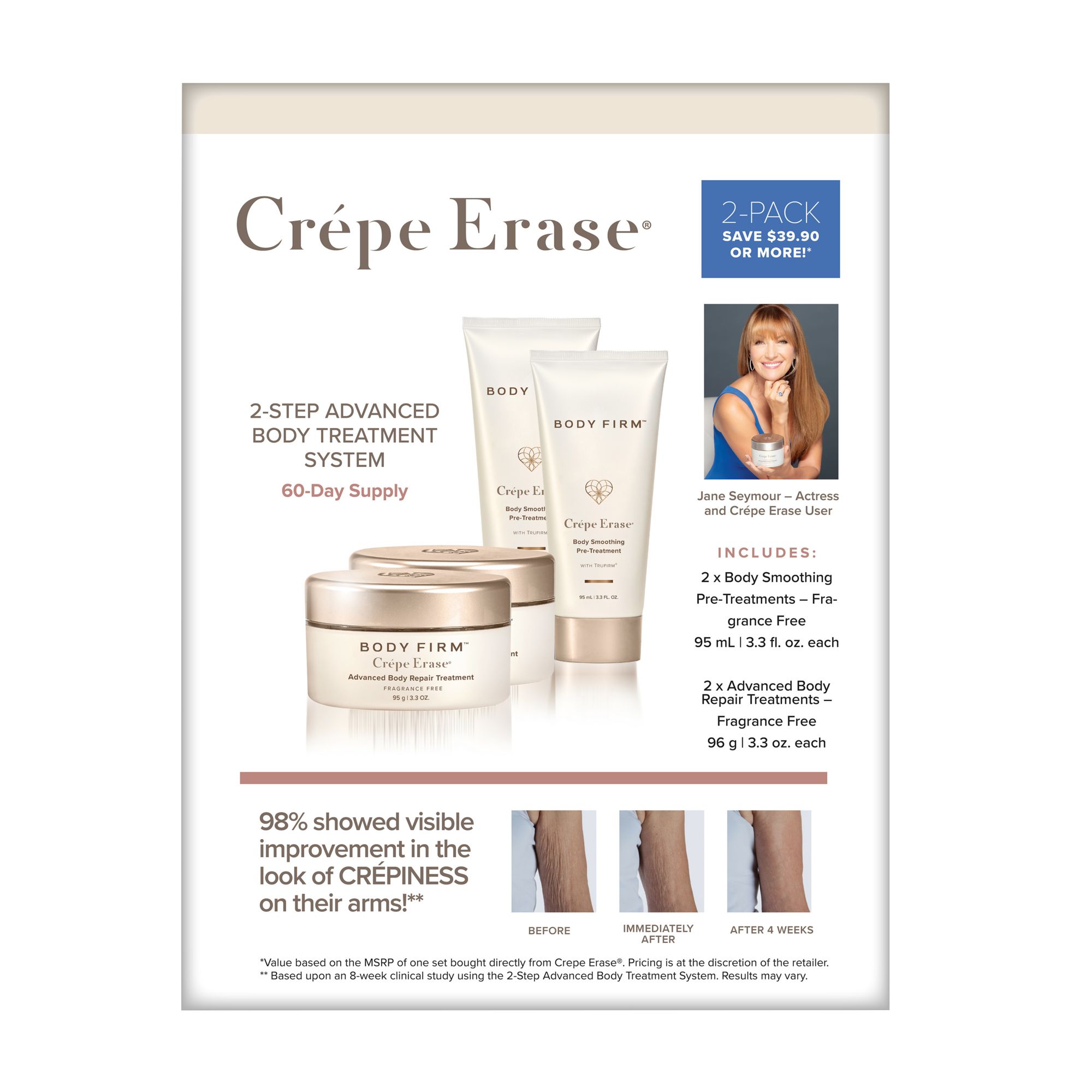 Crepe Erase Ultra-Smoothing Body Repair Set ,Fragrance Free