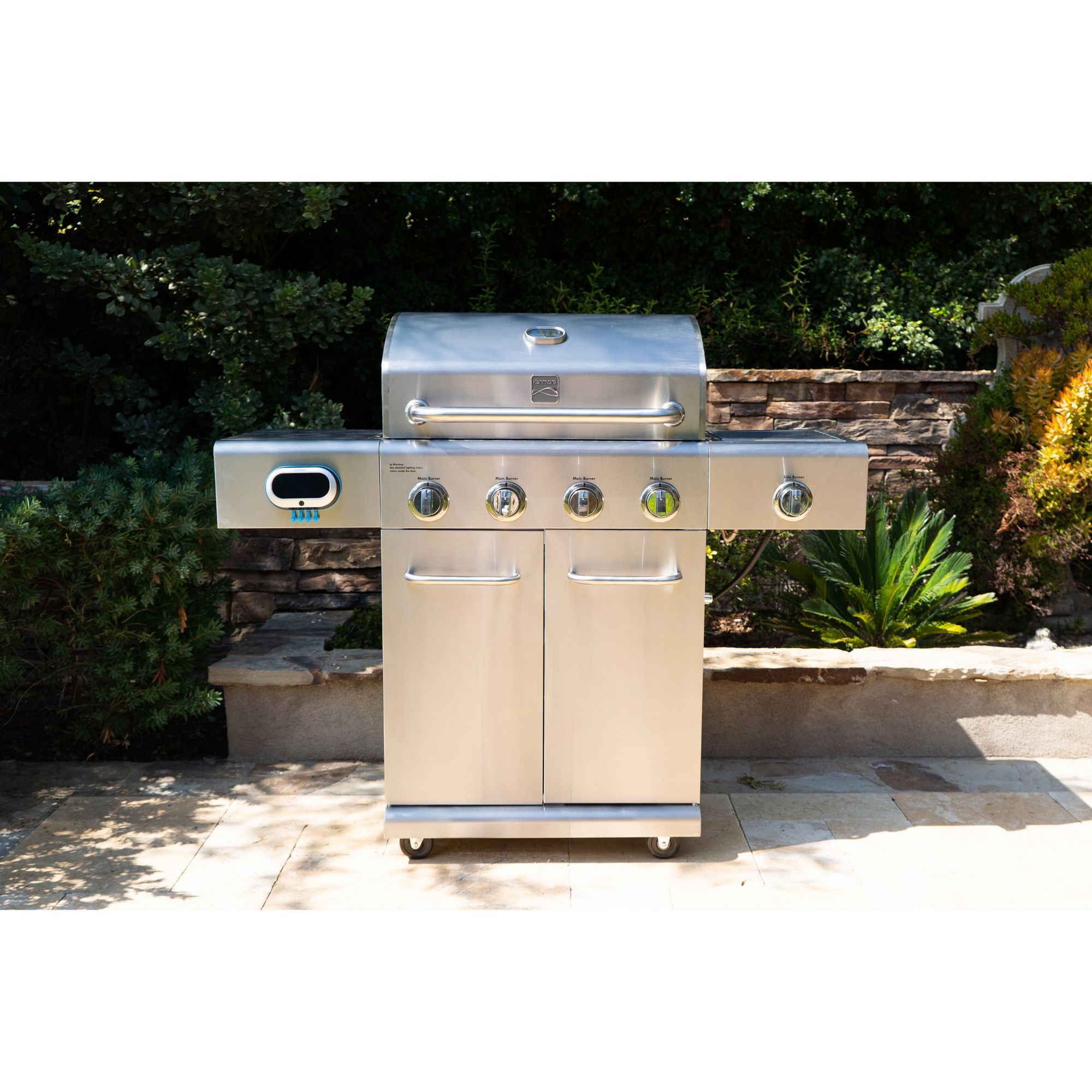 Better Homes and Gardens Stainless Steel 4-Burner Gas Grill with Side Burner