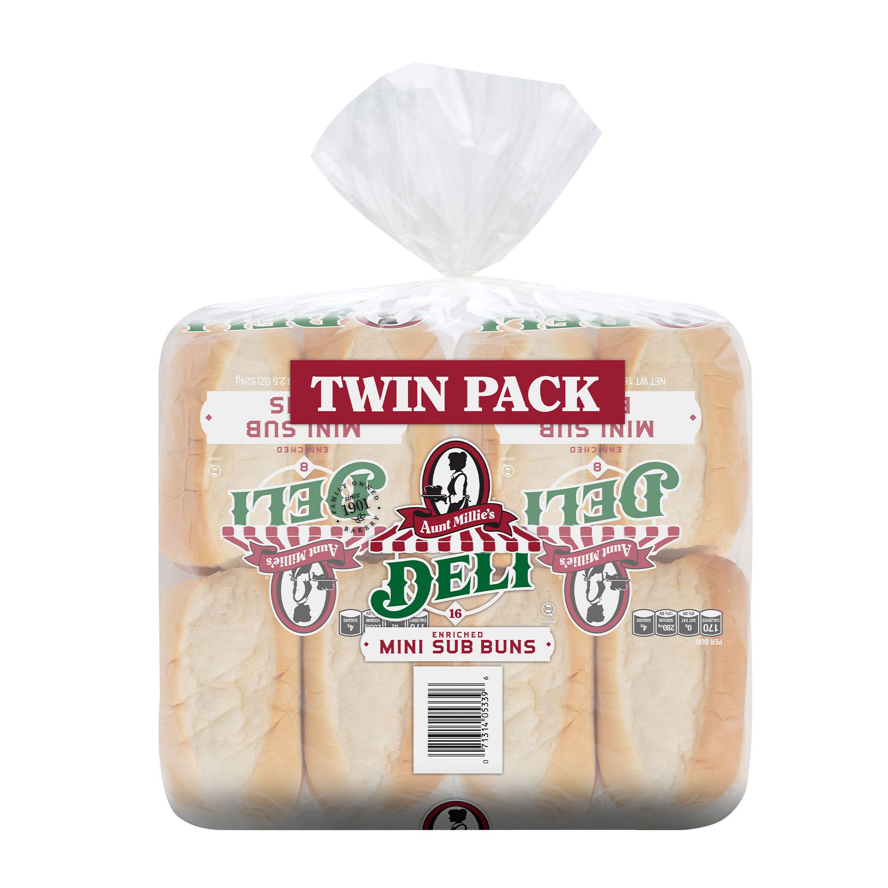 Aunt Millie's Deli Mini Sub Bun Twin Pack, 16 ct. | BJ's Wholesale Club