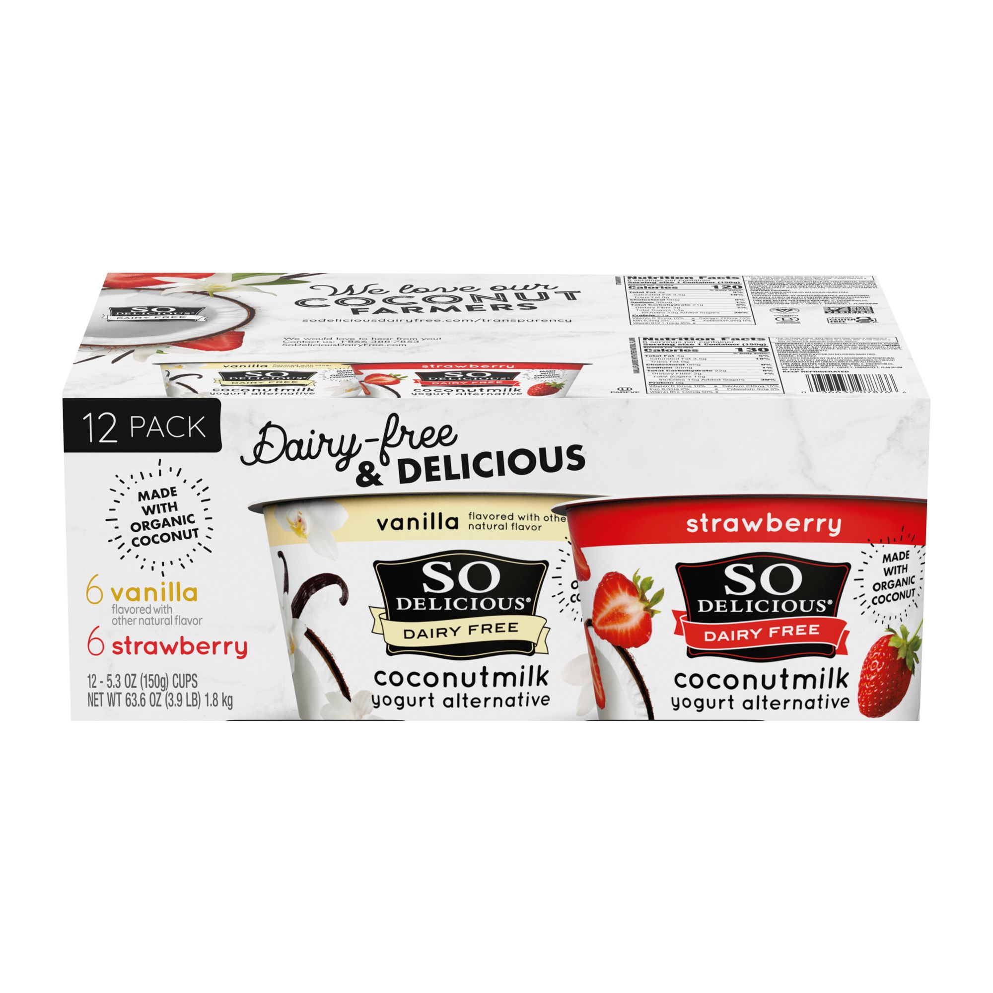 So Delicious Yogurt Alternative, Coconutmilk, Vanilla - 5.3 oz