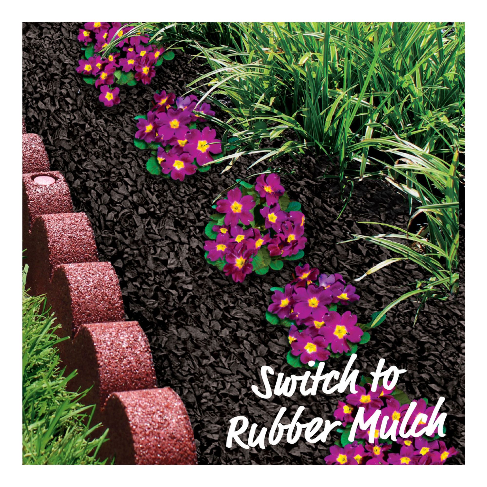 GroundSmart Rubber Mulch, 1.25 cu. ft. - Black