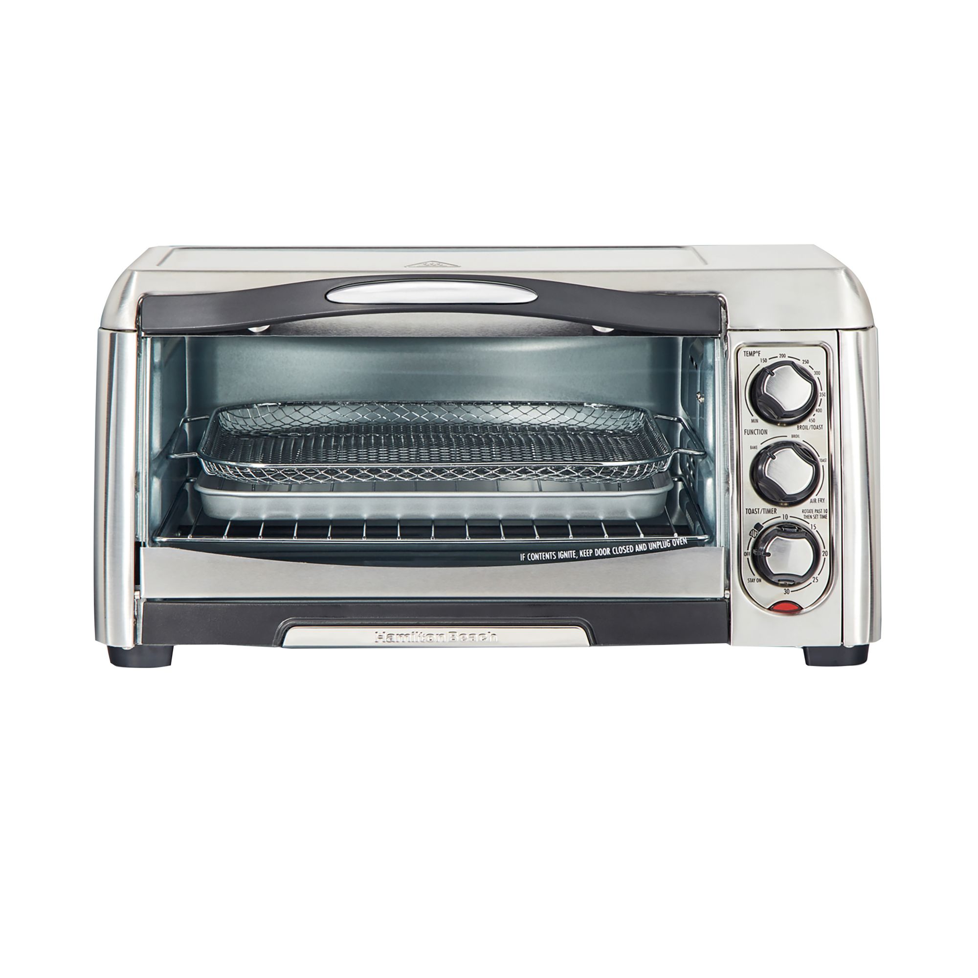 Cooks 6-Slice Brushed Stainless Steel Toaster Oven With Air Fry  22326/22326C, Color: Brushed Stainless - JCPenney