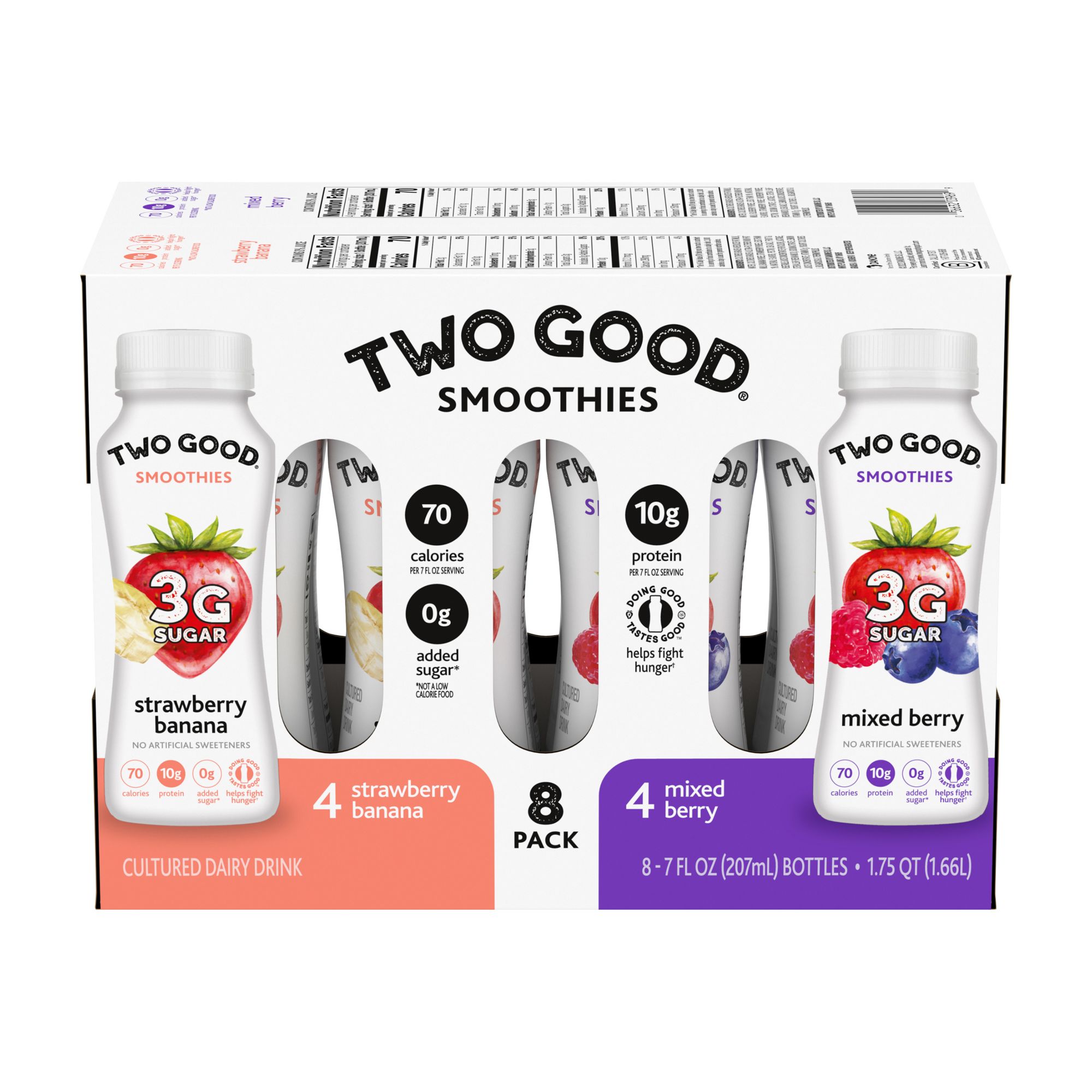 Two Good Yogurt Smoothies Variety Pack, 8 ct./7 oz. - BJs Wholesale Club