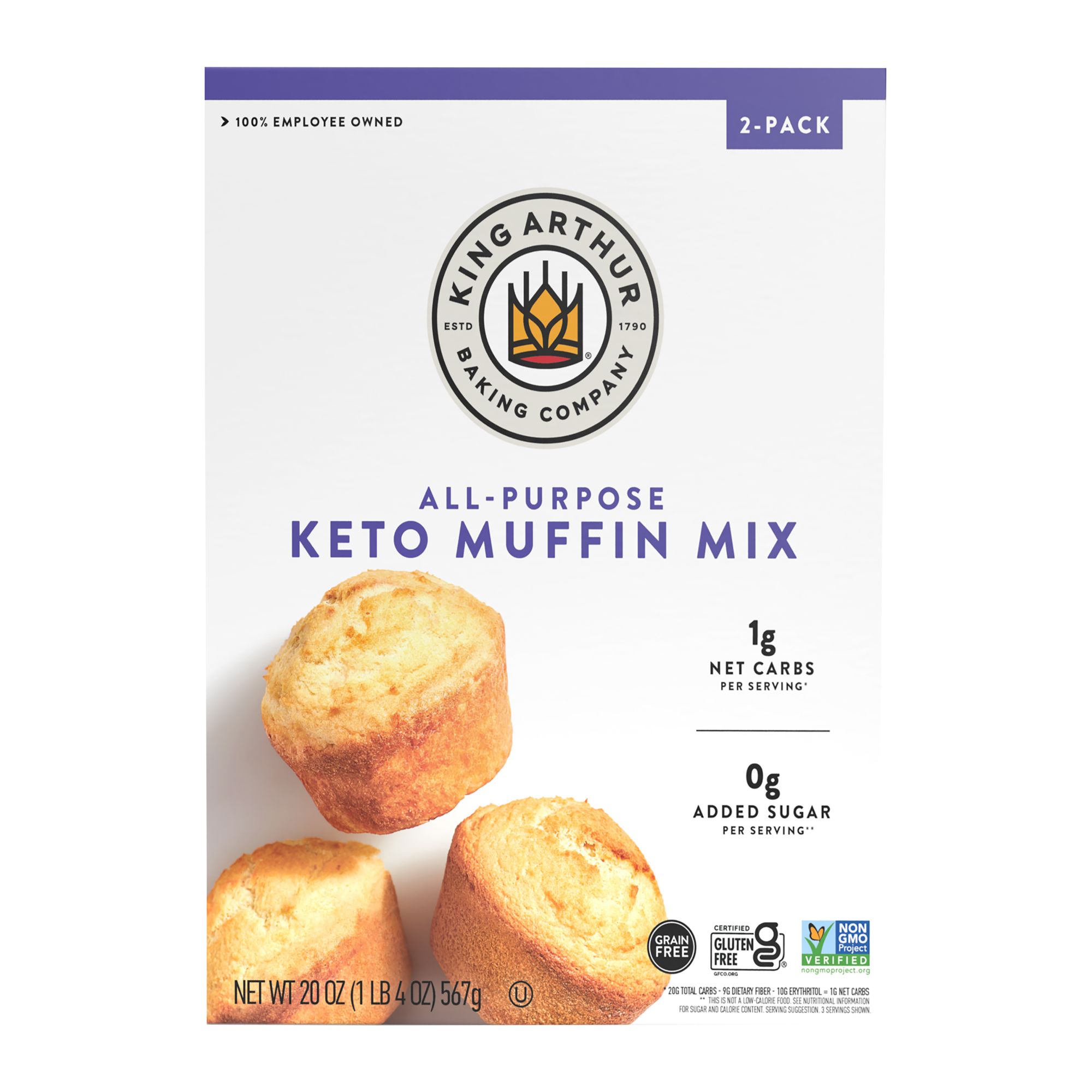 King Arthur Baking Company All-Purpose Keto Muffin Mix, 10 oz