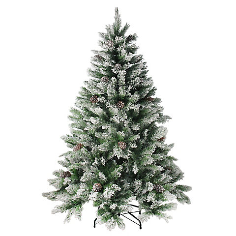 Northlight 7' Flocked Angel Pine Artificial Christmas Tree