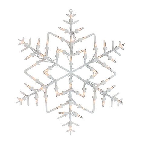 Northlight 16" Lighted Snowflake Christmas Window Silhouette