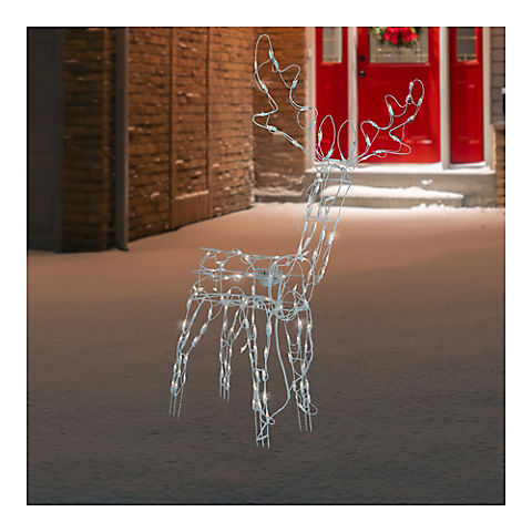 Northlight 4' Lighted Animated Standing Reindeer