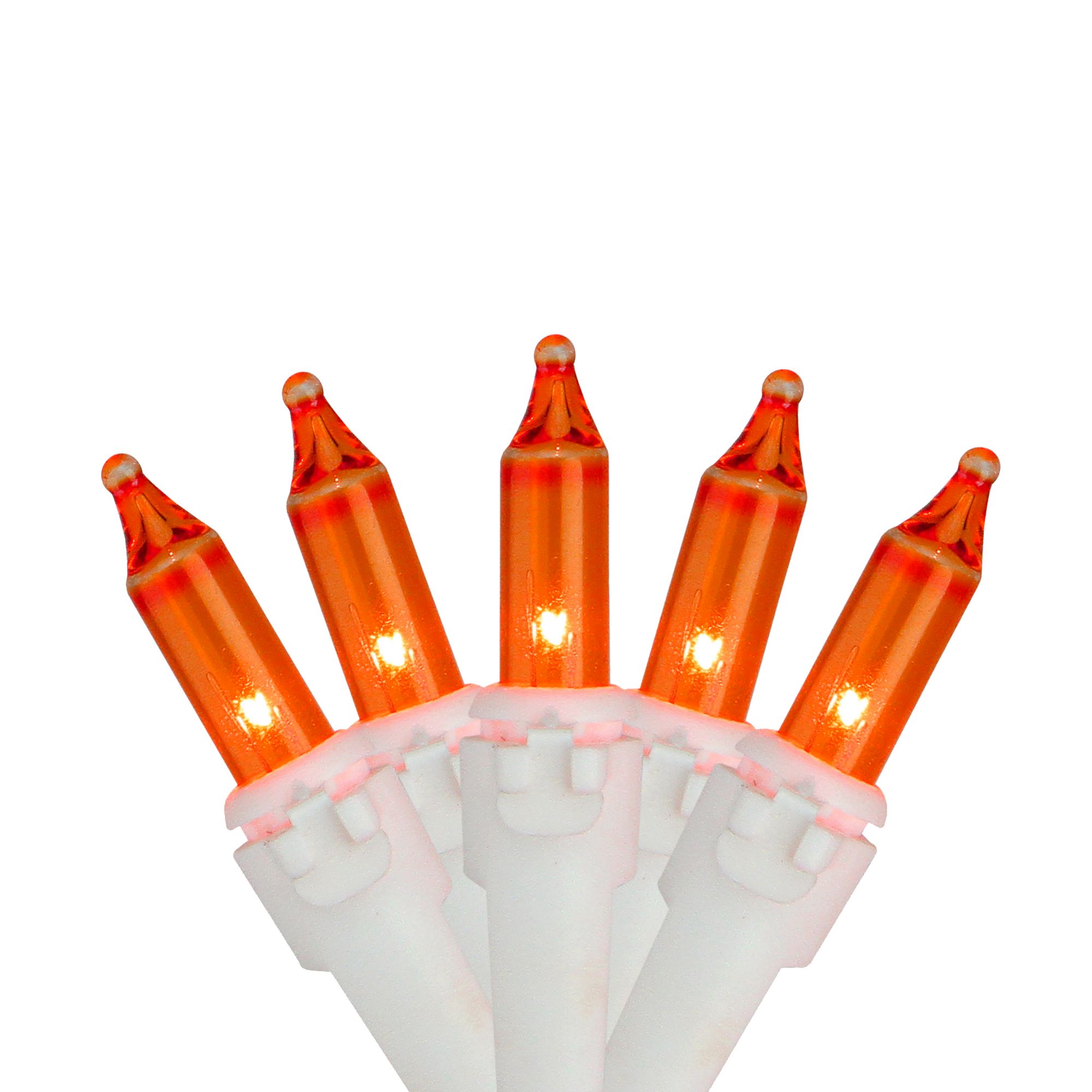 Halloween Orange 100 Count Plug-in String Lights